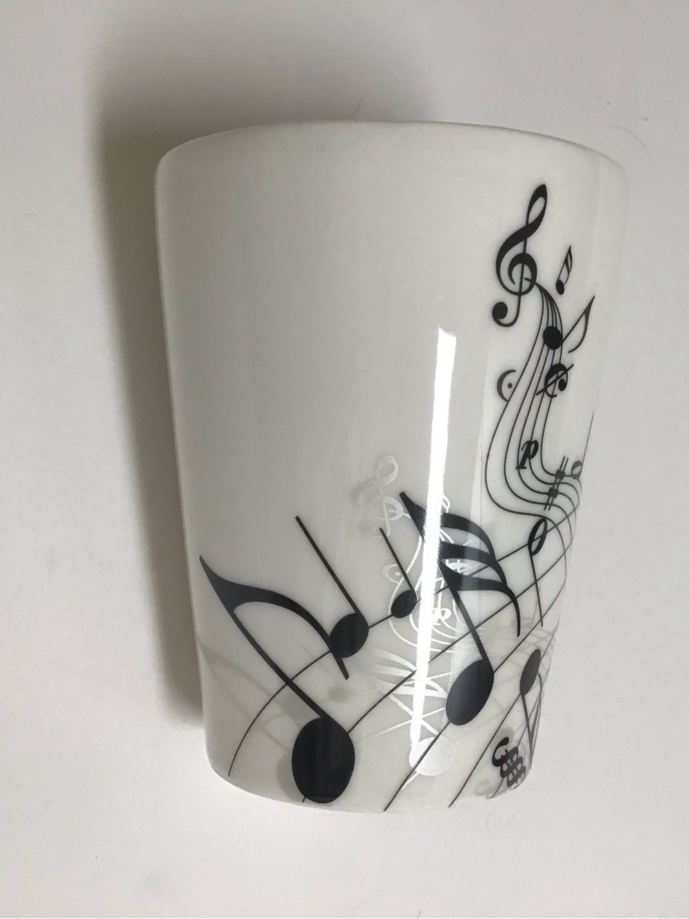 Guitar Handle Porcelain Coffee Mug Tea Cup 8oz Music Notes Rocker Desk Pen Cup - Picture 10 of 12